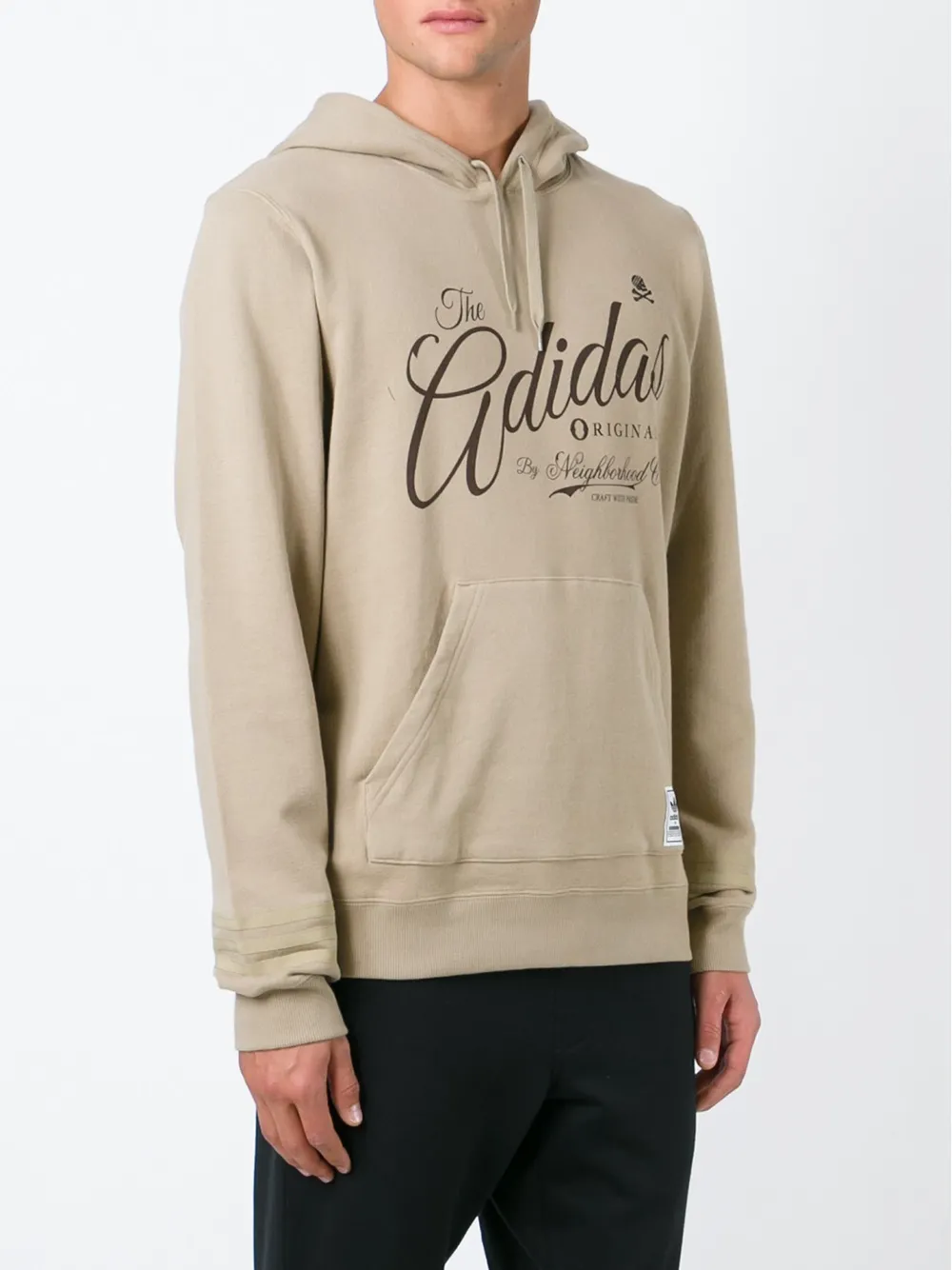 adidas x Neighborhood hoodie met logoprint Beige