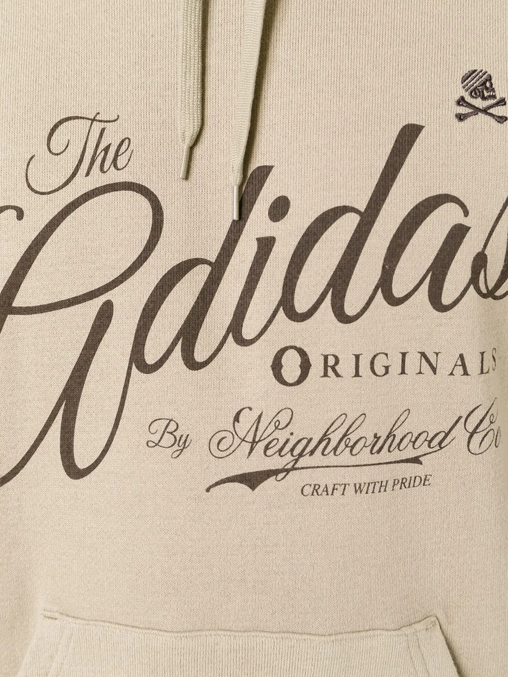 adidas x Neighborhood hoodie met logoprint Beige