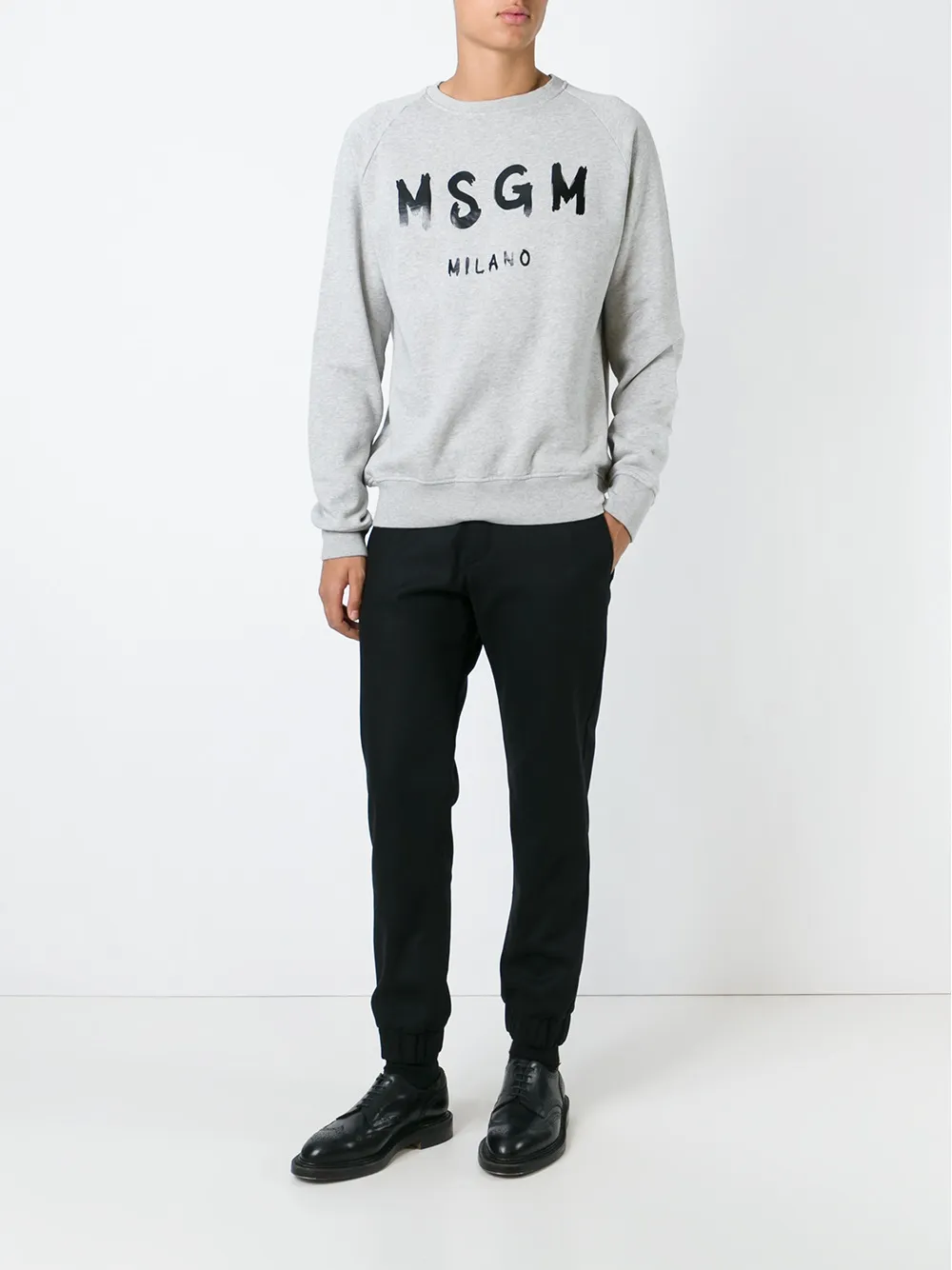 MSGM straight leg trousers - Zwart