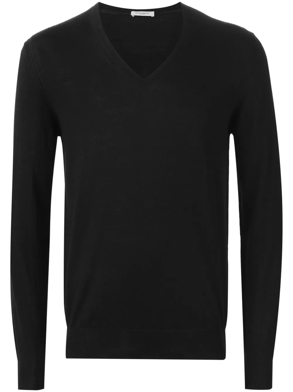 Paolo Pecora v-neck sweater Zwart