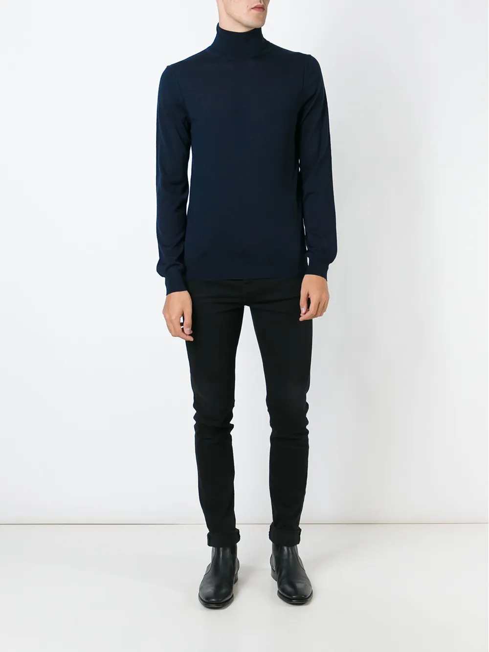 Paolo Pecora roll neck sweater - Blauw