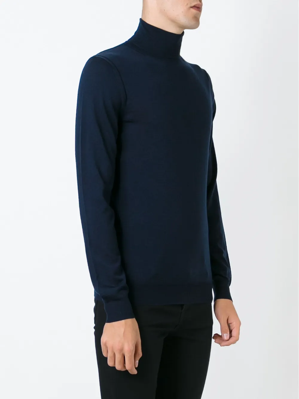 Paolo Pecora roll neck sweater Blauw