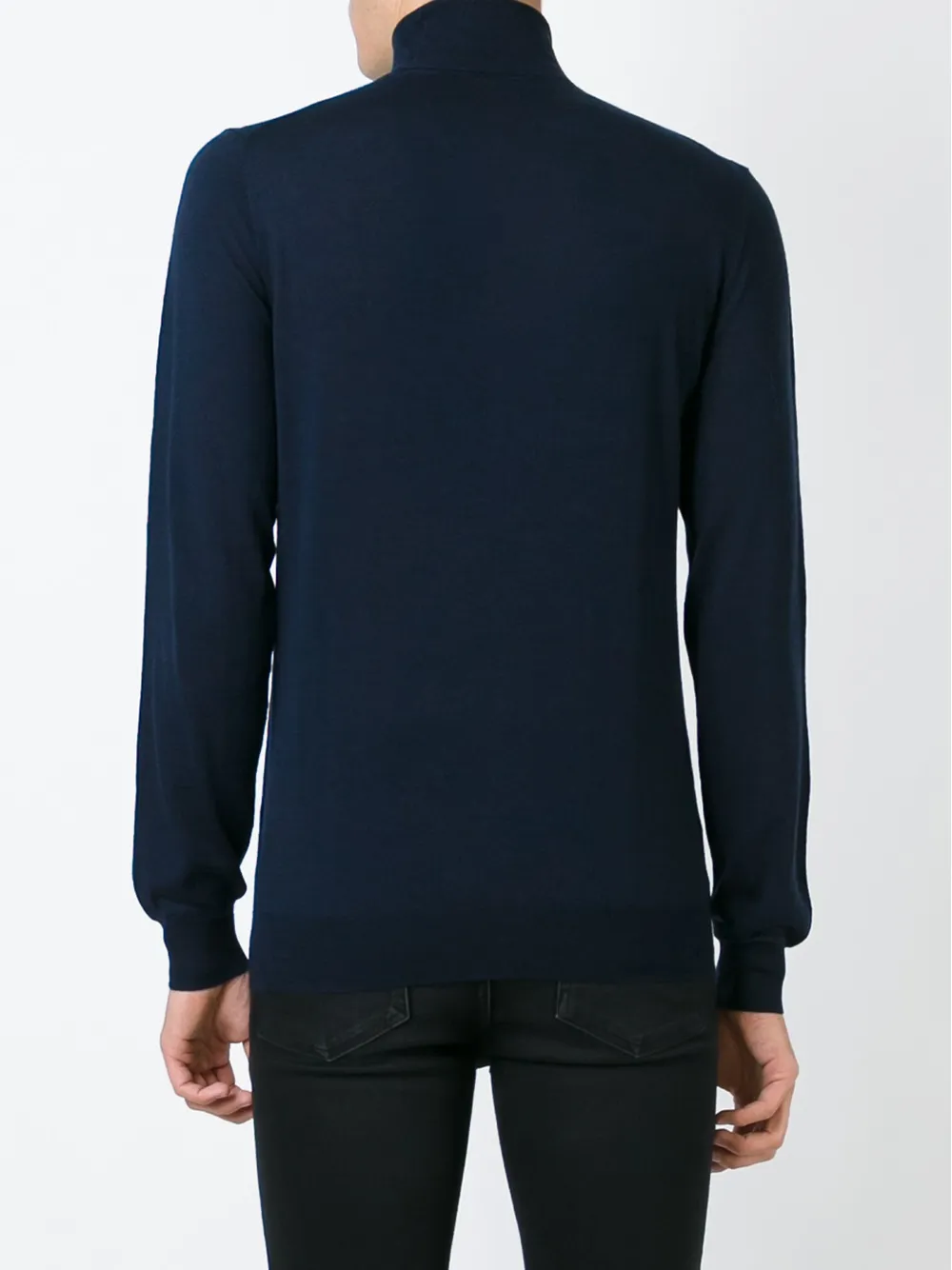 Paolo Pecora roll neck sweater Blauw