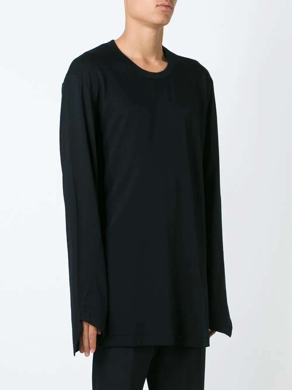 Comme des Garçons Homme Plus long sleeve T-shirt - Zwart