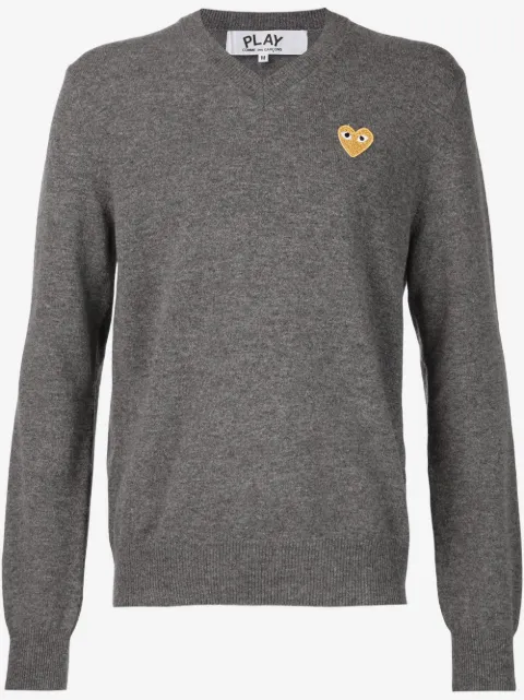 Comme Des Garçons Play embroidered heart jumper