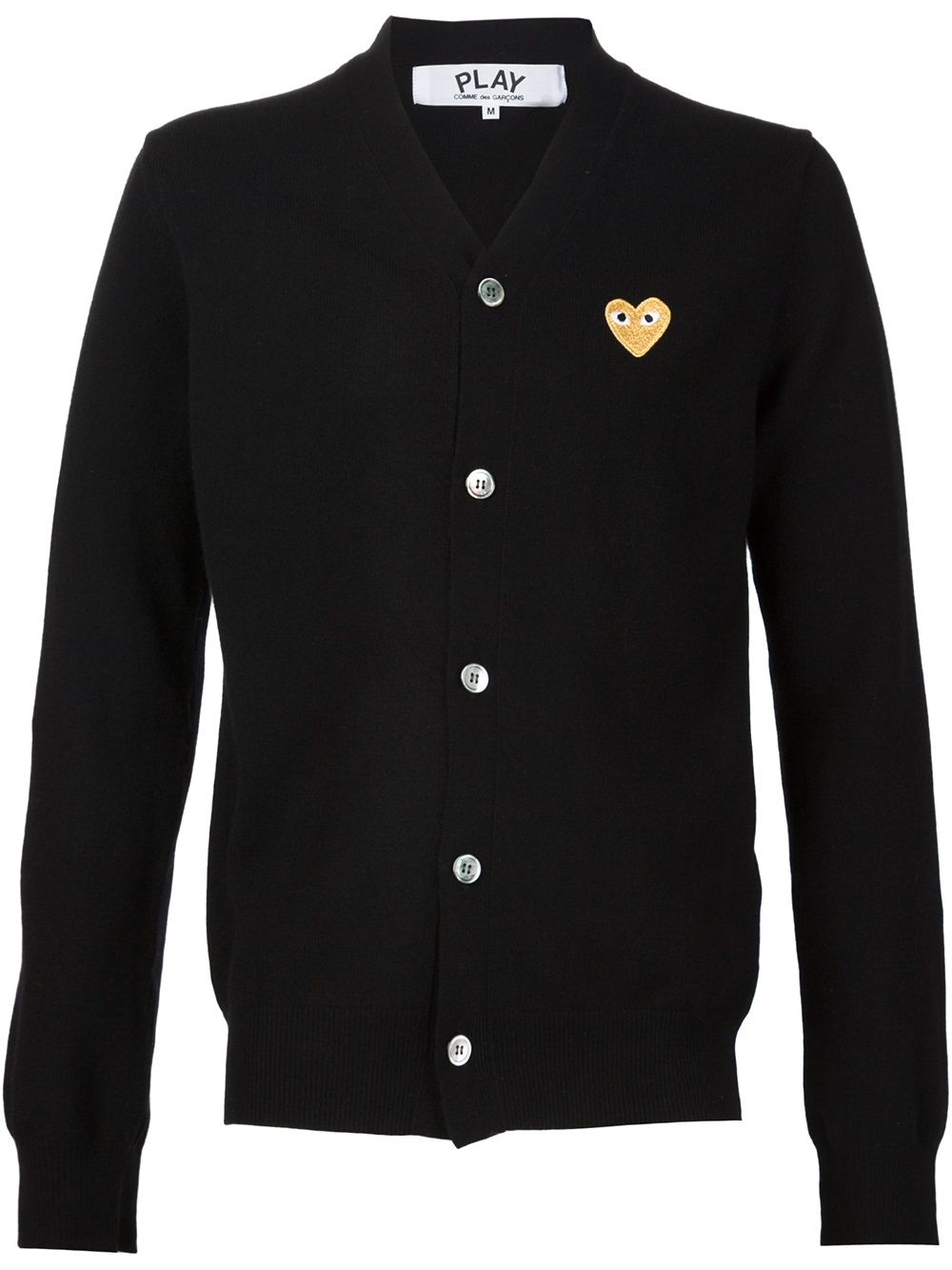 Image 1 of Comme Des Garçons Play embroidered heart cardigan