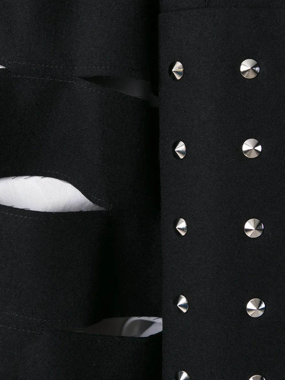 Junya Watanabe Cut-out Studded Sweater In Black