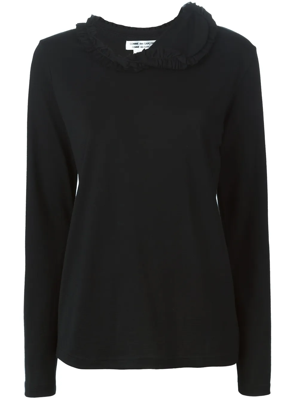 Comme Des Garçons Comme Des Garçons frilled collar sweater - Nero