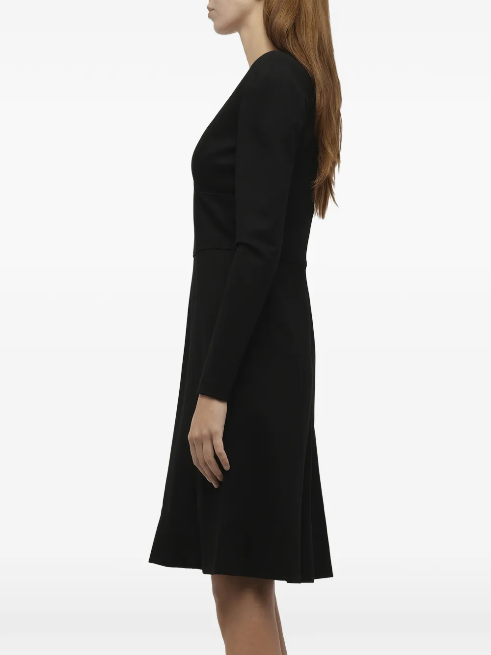 Alexander McQueen Mini-jurk met lange mouwen Zwart