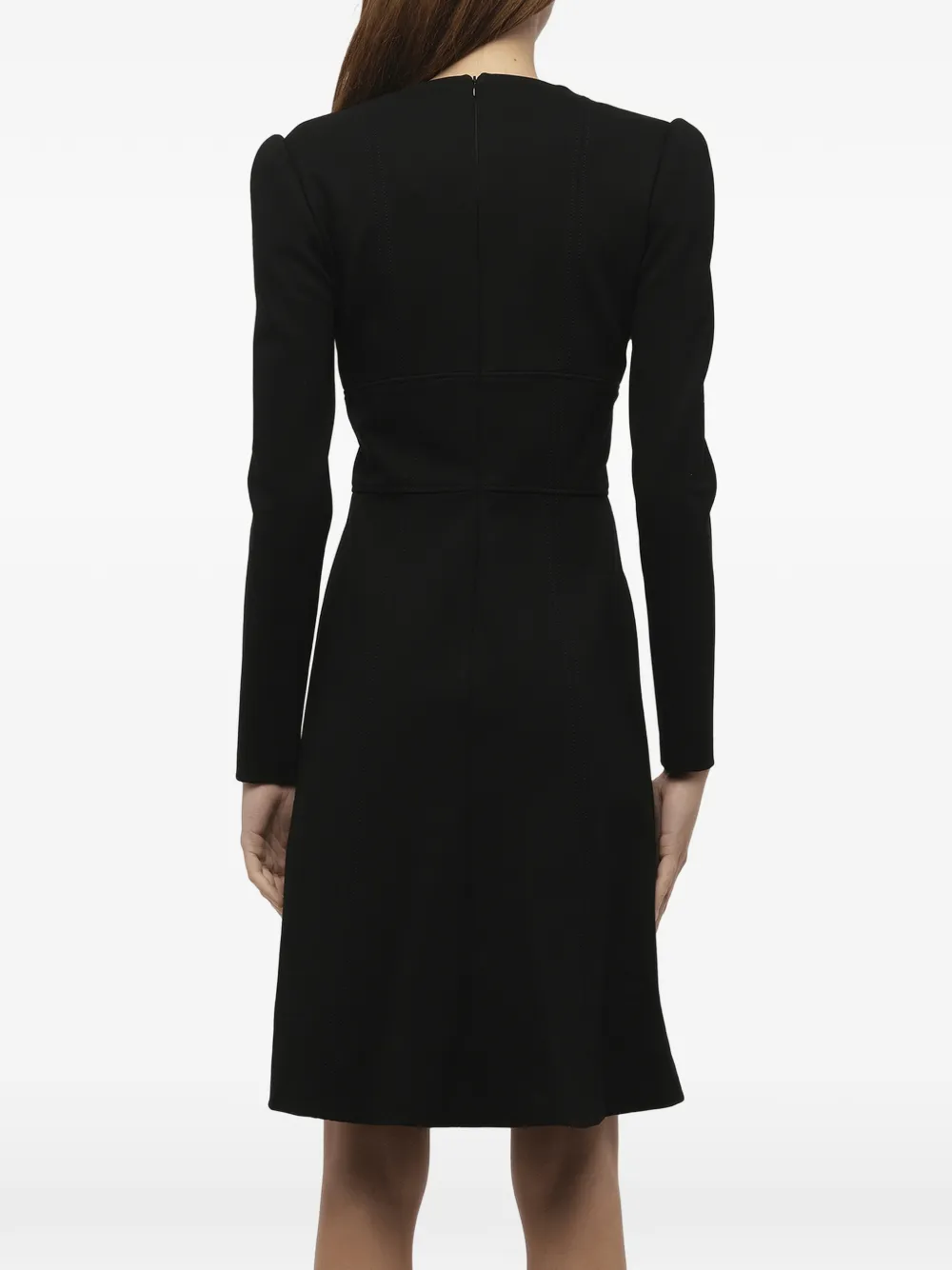 Alexander McQueen Mini-jurk met lange mouwen Zwart