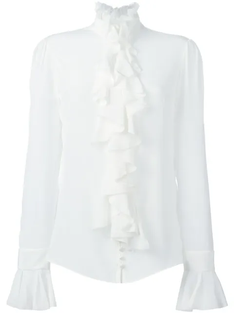 Alexander McQueen chemise à empiècement drapé