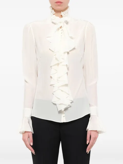 Alexander McQueen poplin ruffle shirt