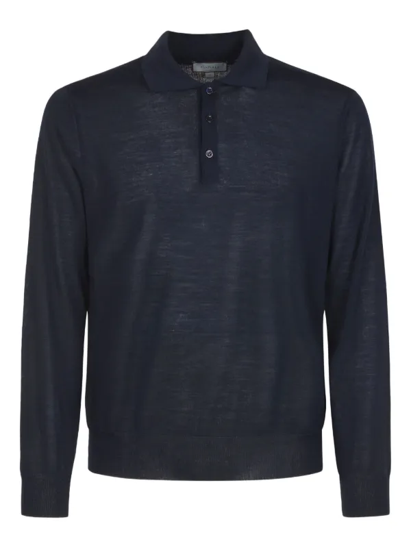 セール カナーリ CANALI ウールハーフジッププルオーバーニット 