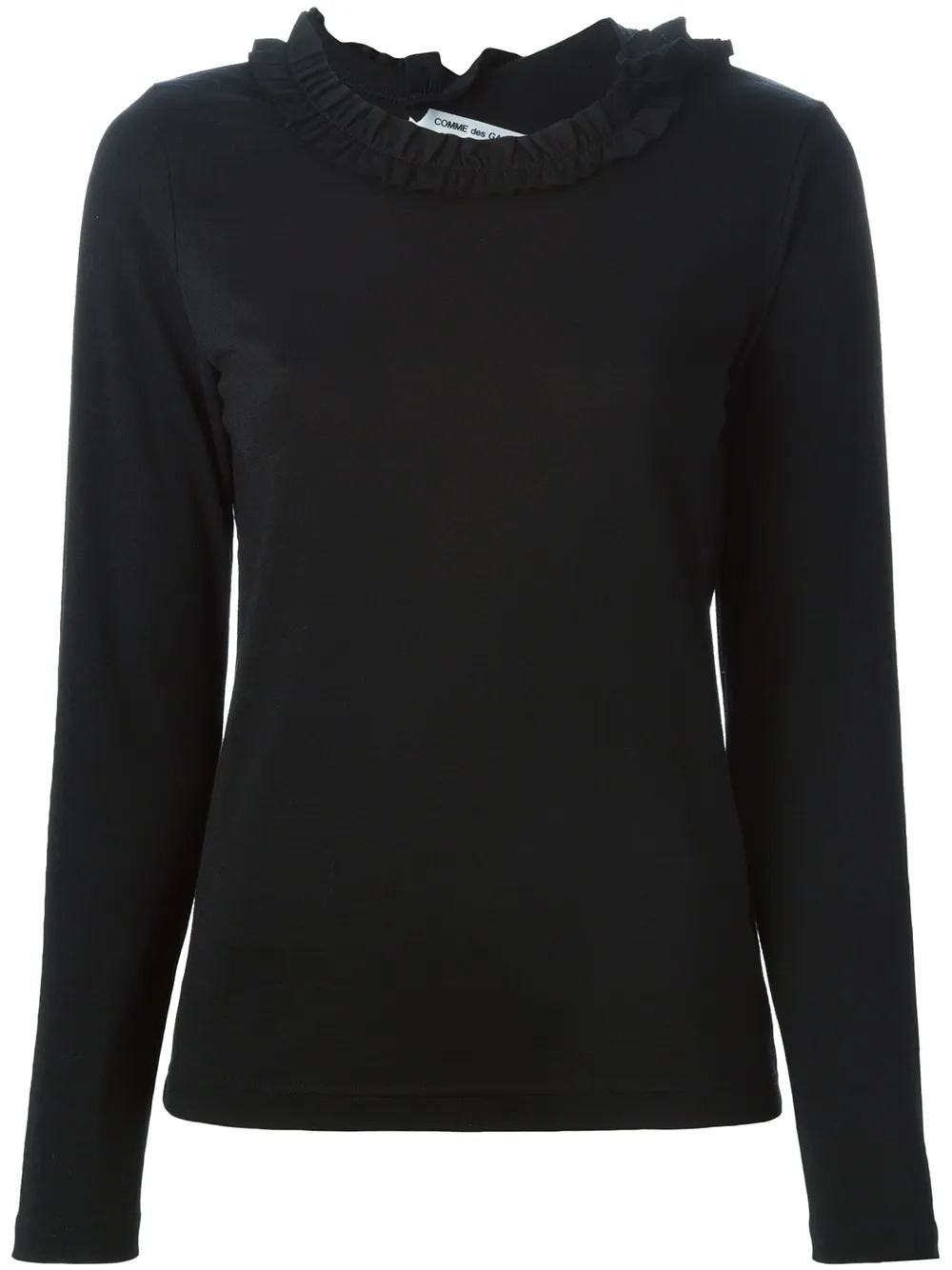 Comme Des Garçons Comme Des Garçons ruffle neck sweater - Nero