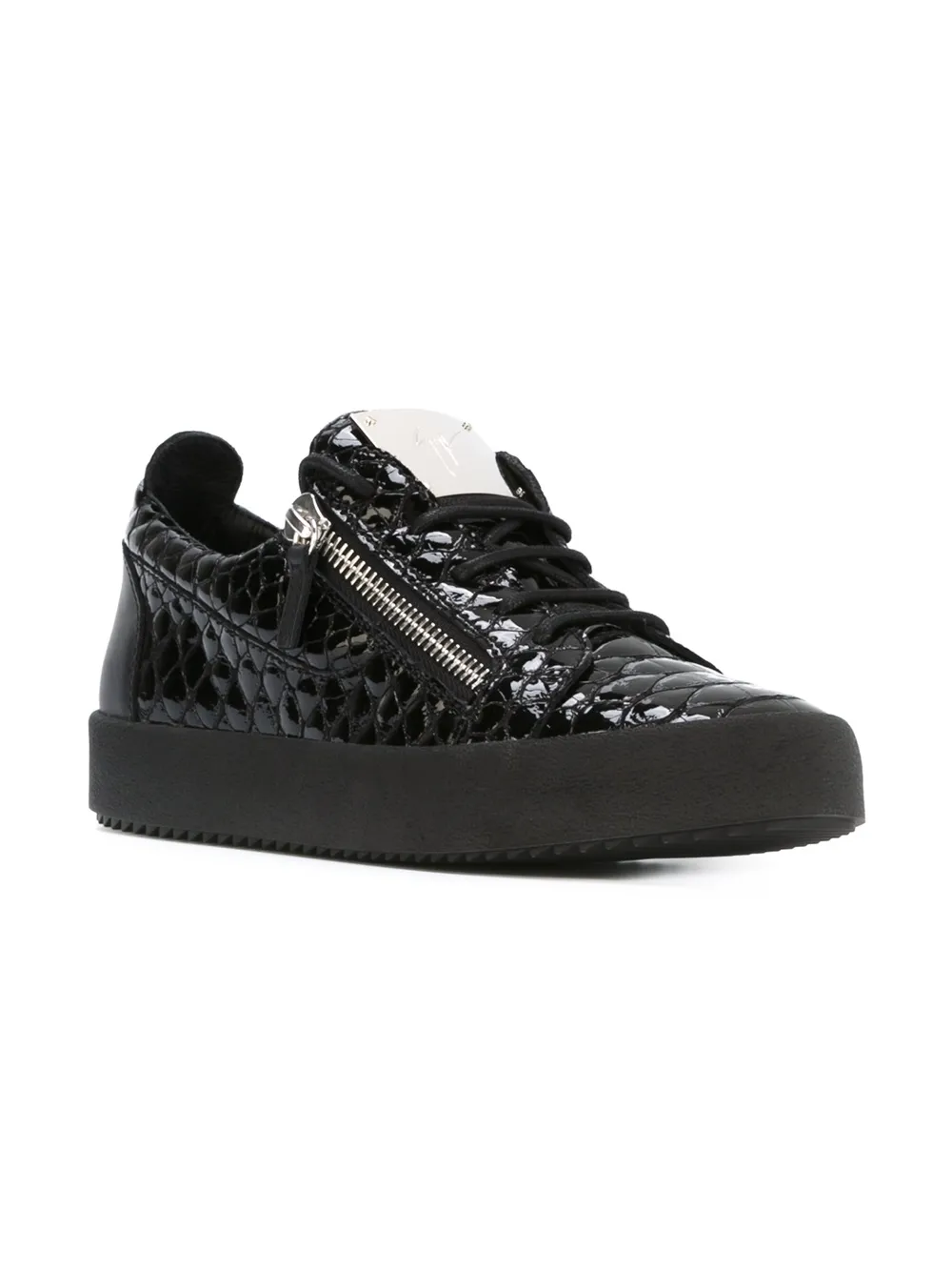 Giuseppe Zanotti zip detail sneakers Black
