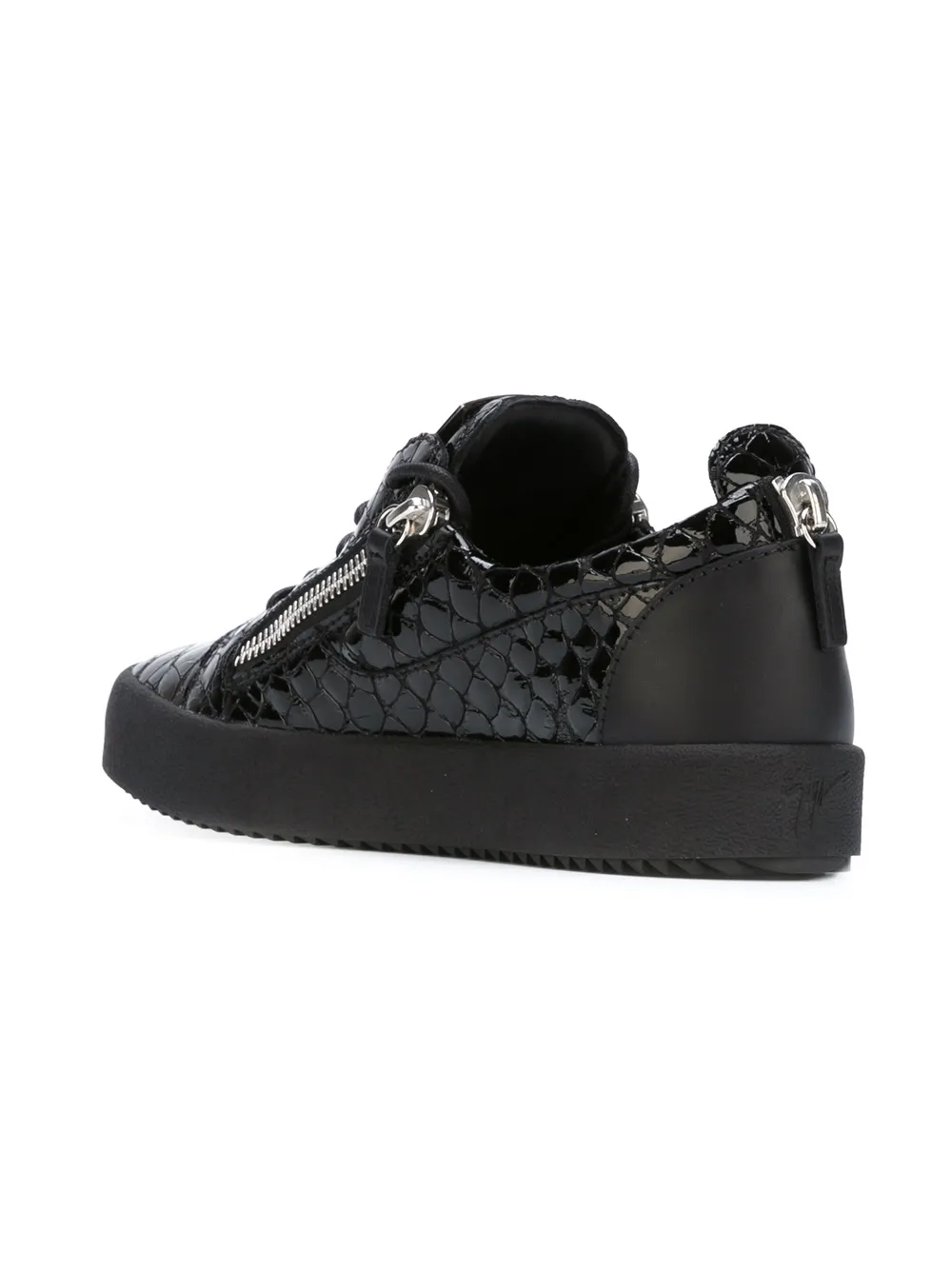 Giuseppe Zanotti zip detail sneakers Black