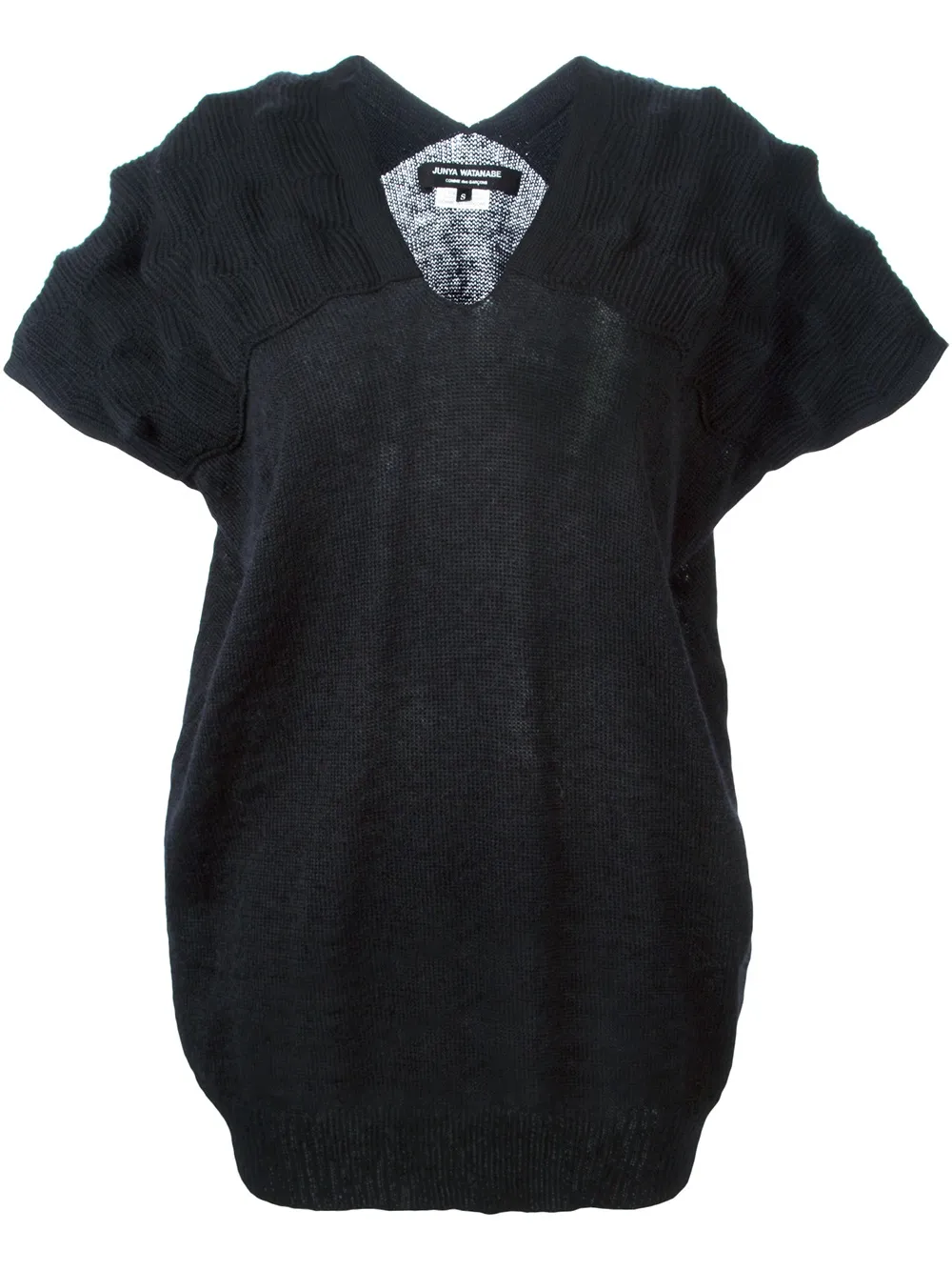 Junya Watanabe shortsleeved sweater | Black | Image 1