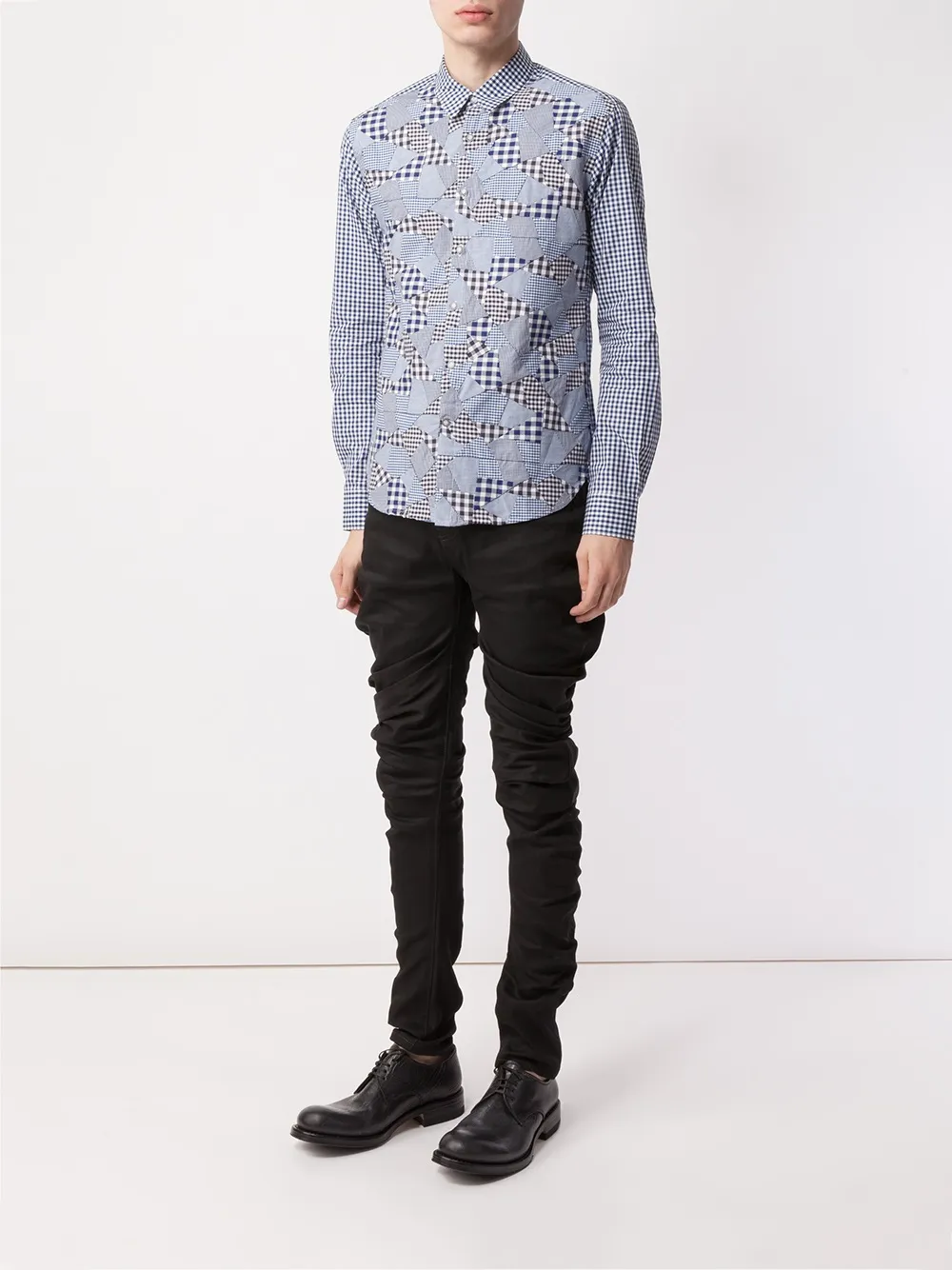 Anrealage patchwork checked shirt | Image 2