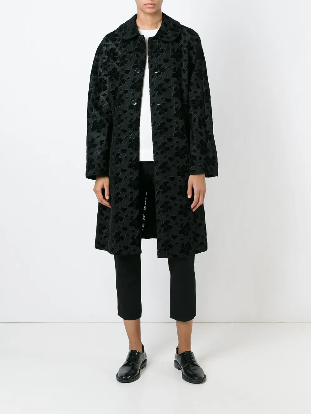 Comme Des Garçons lace butttoned coat | Single Breasted Coats | Image 2