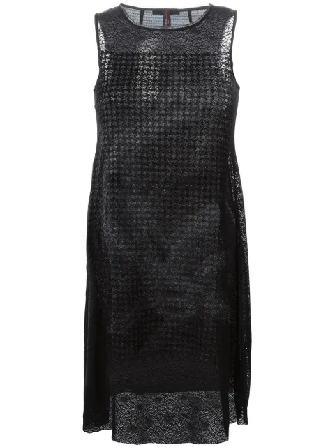 High sleeveless shift dress