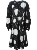 Anrealage circle pattern dress - Black