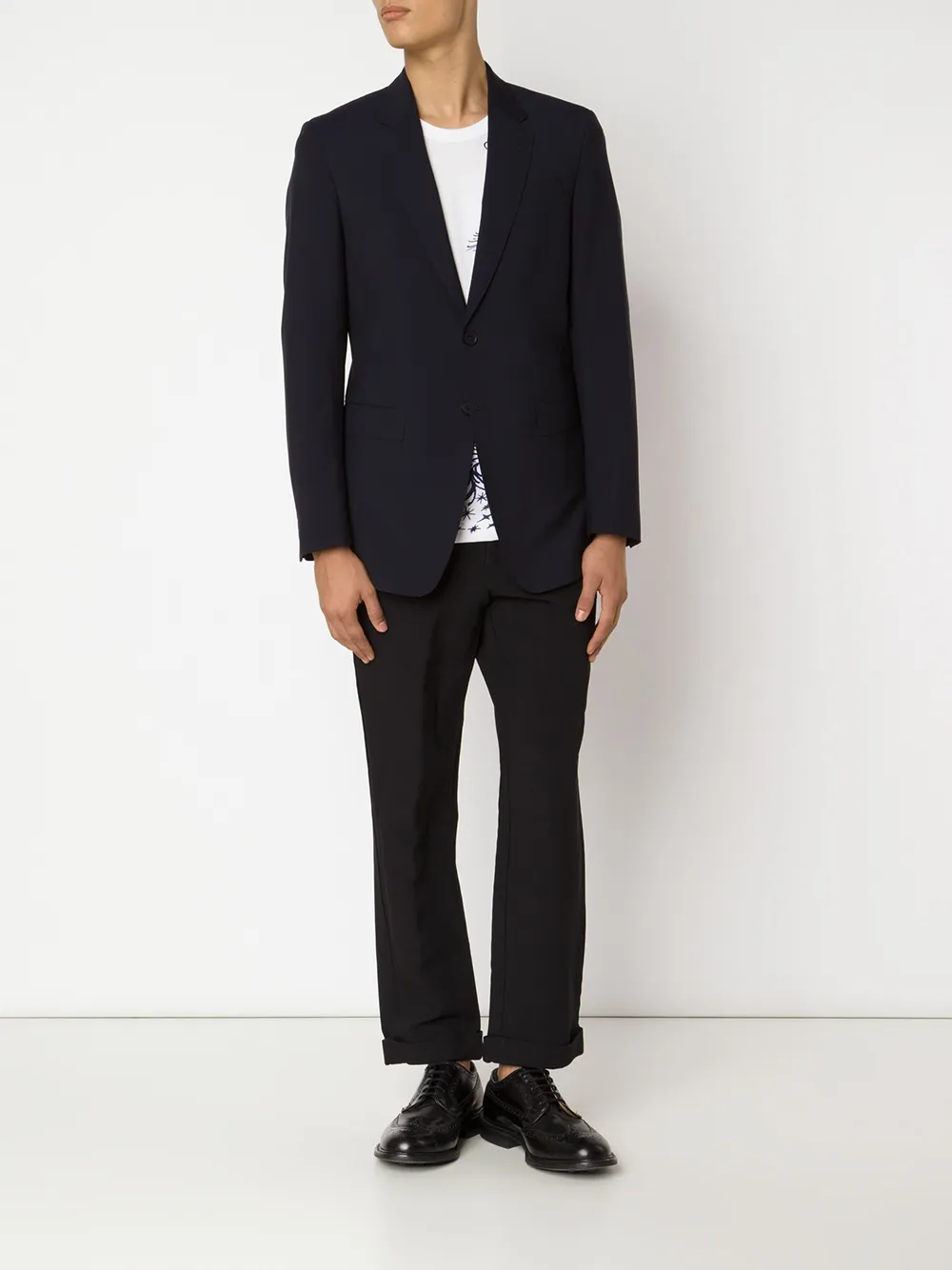 Comme Des Garçons Homme Deux Tailored Cropped Trousers In Black