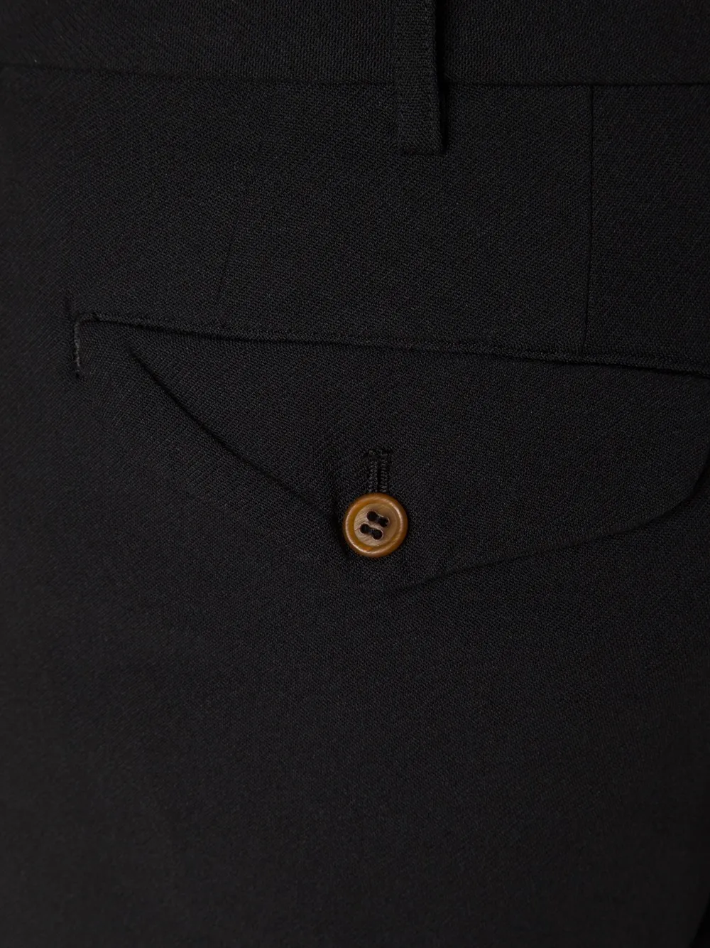 Comme Des Garçons Homme Deux Tailored Cropped Trousers In Black