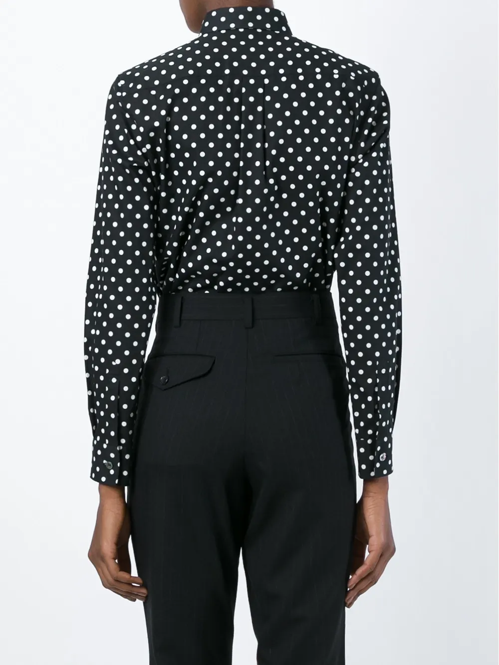 Comme Des Garçons Comme Des Garçons polka dot shirt Zwart