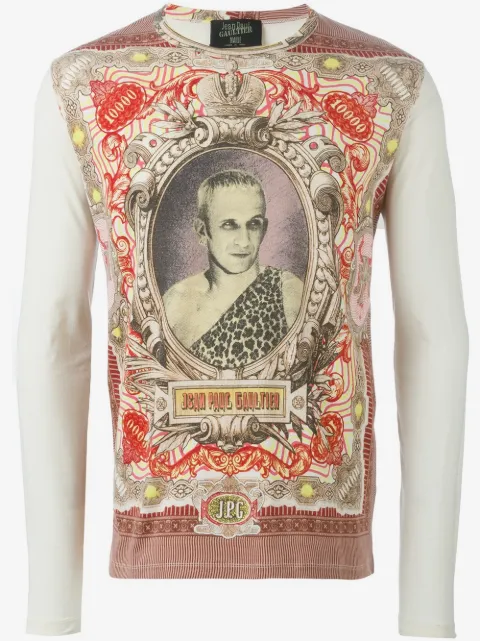 Jean Paul Gaultier Pre-Owned 'JPG' printed top