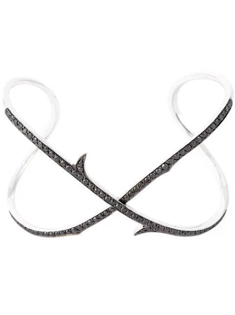 Stephen Webster brazalete Stem Crossover en oro de 18kt con diamantes
