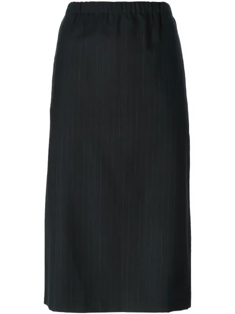 Comme Des Garçons Comme Des Garçons pinstriped pencil skirt