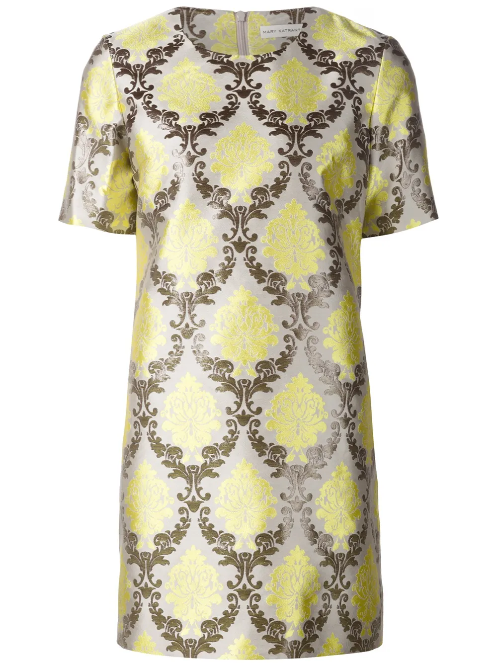 

Mary Katrantzou Damask shift dress - Amarillo