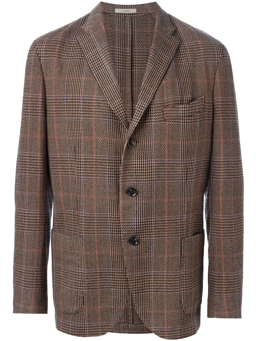 Boglioli Prince of Wales check blazer Bruin