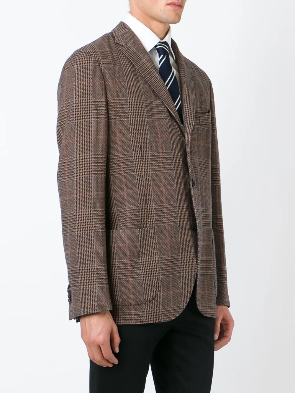 Boglioli Prince of Wales check blazer Bruin