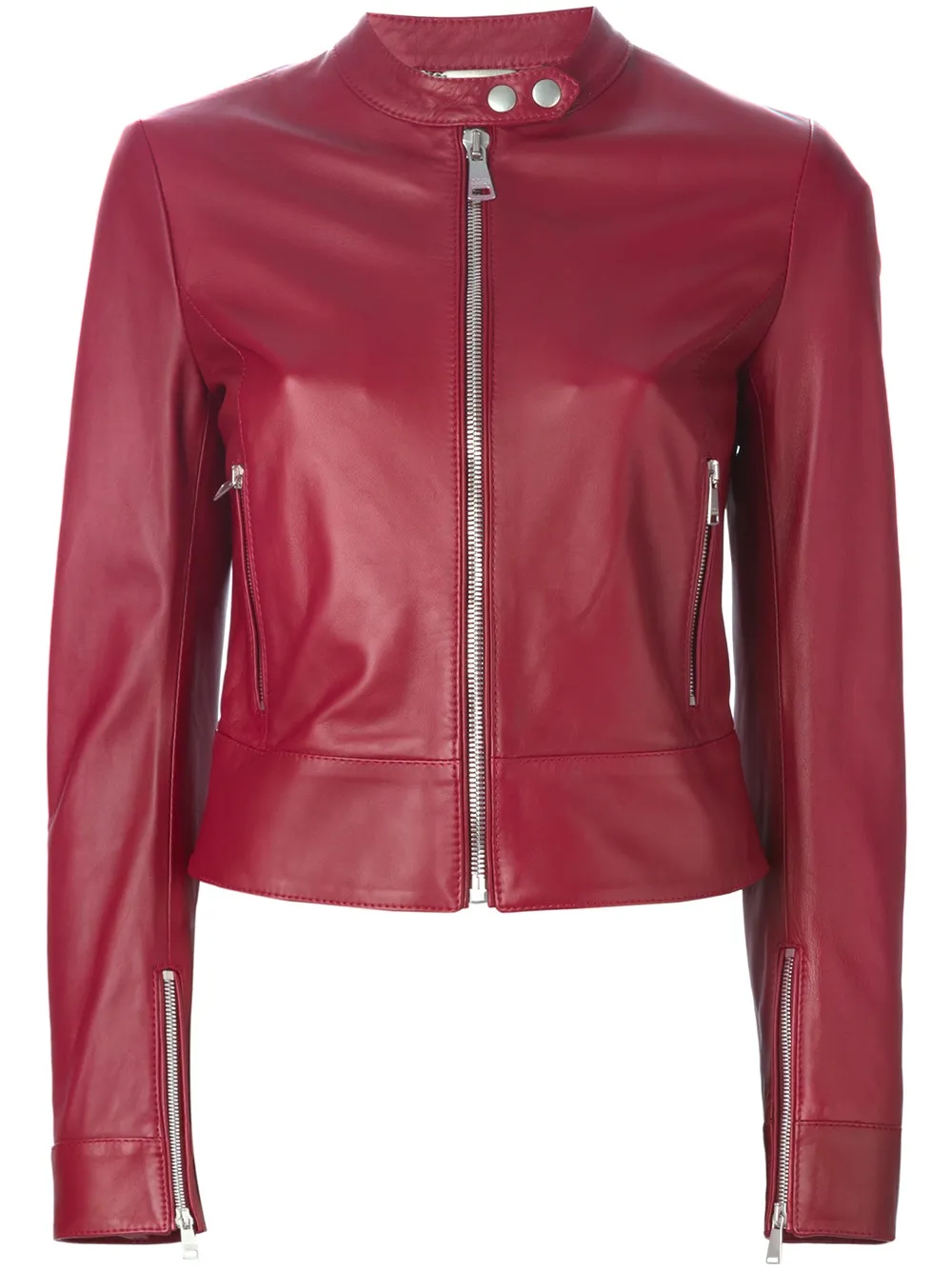 Dolce & Gabbana leather jacket Rood