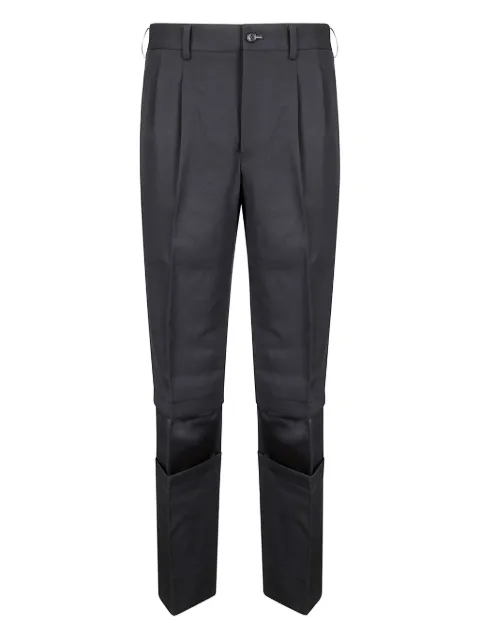 Comme Des Garçons Comme Des Garçons pleat-detail pinstriped trousers