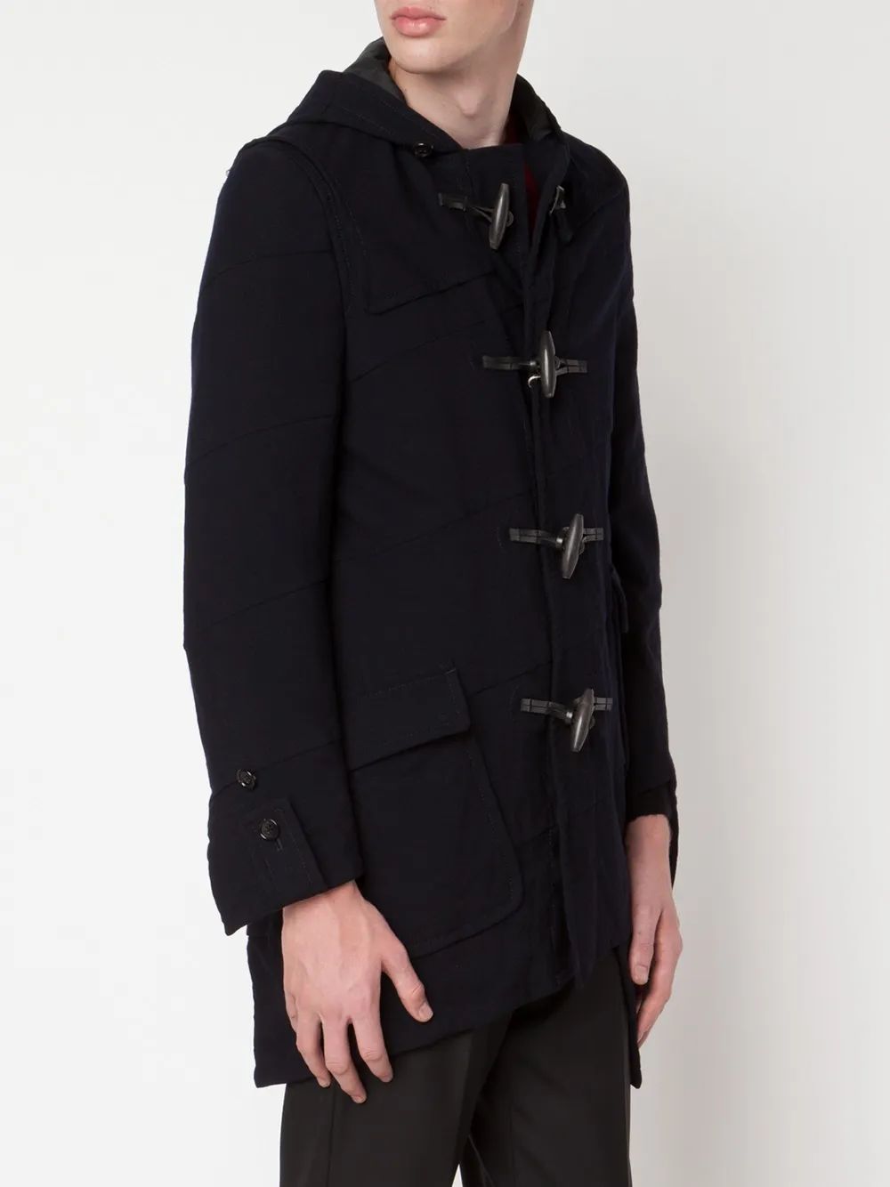 Comme Des Garçons Homme Deux Classic Duffle Coat In Multi