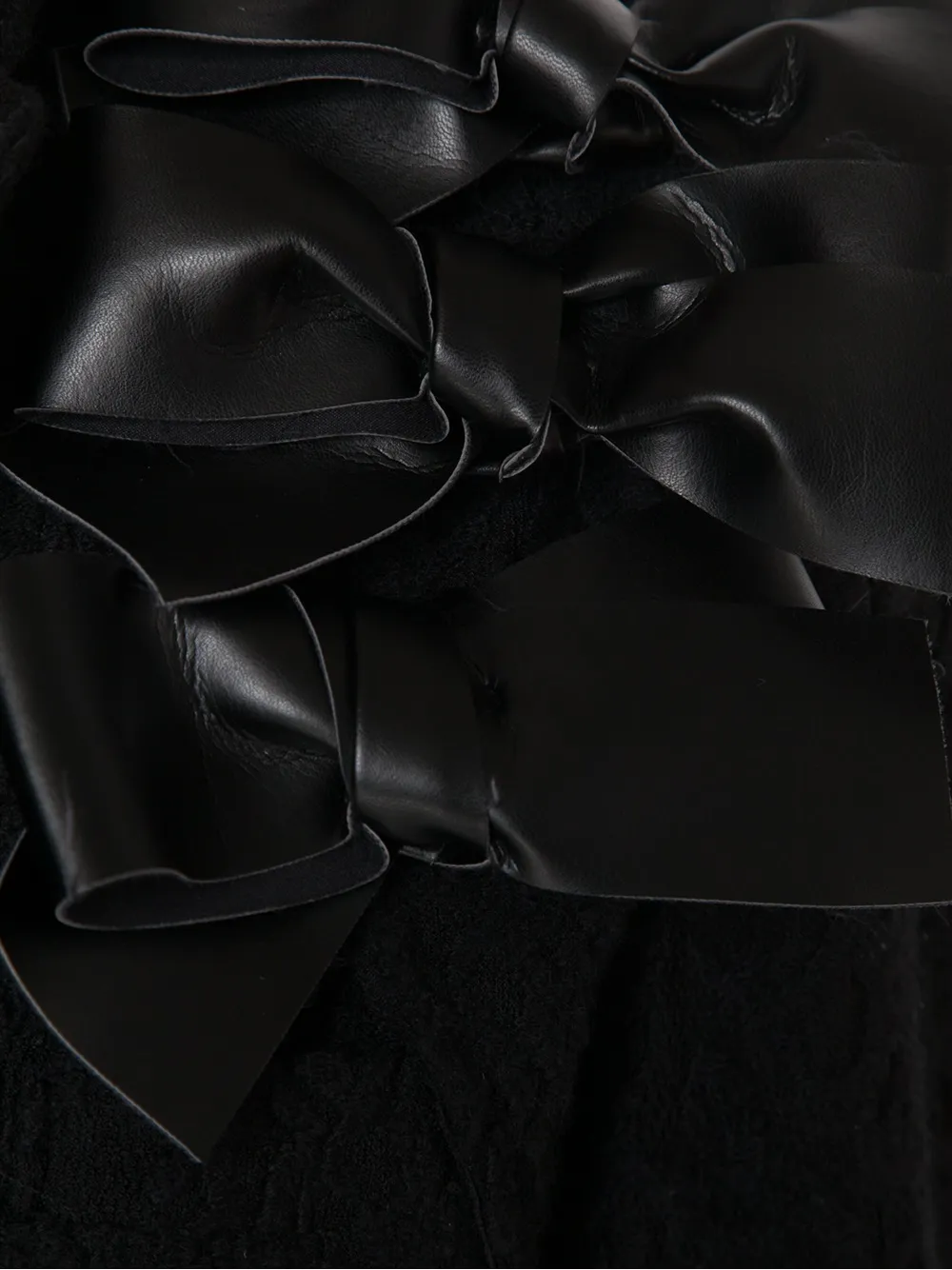 Comme Des Garçons Bow Blazer Jacket In Black