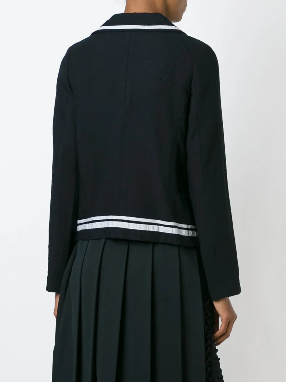 Comme Des Garçons Comme Des Garçons sailor collar jacket Zwart