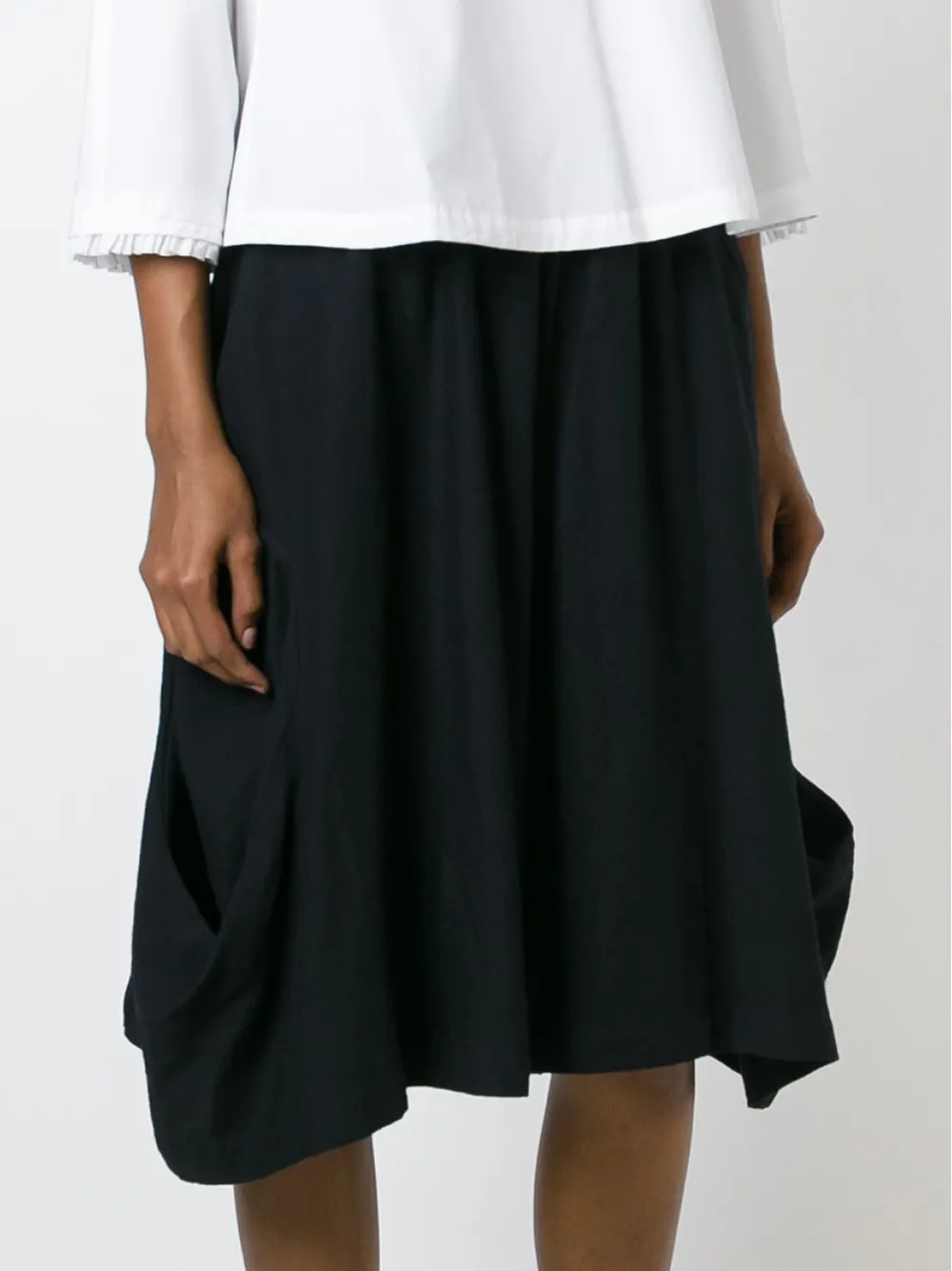 Comme Des Garçons Asymmetrischer Rock In Black