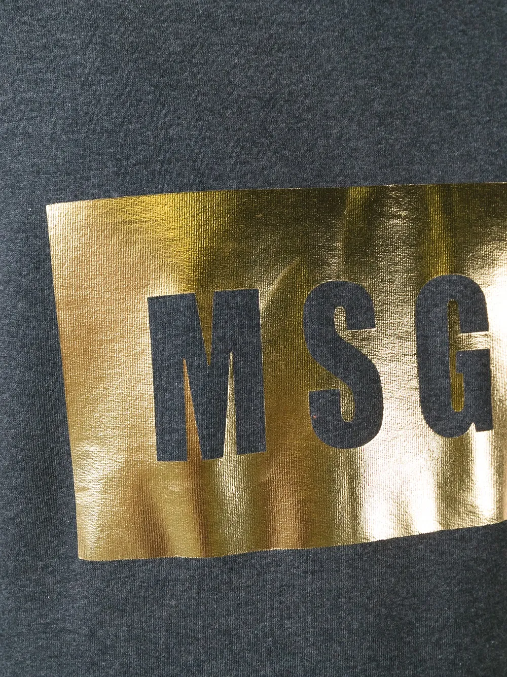 foil print logo sweatshirt