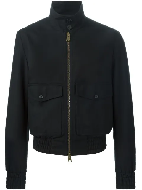 AMI Paris high collar zipped jacket