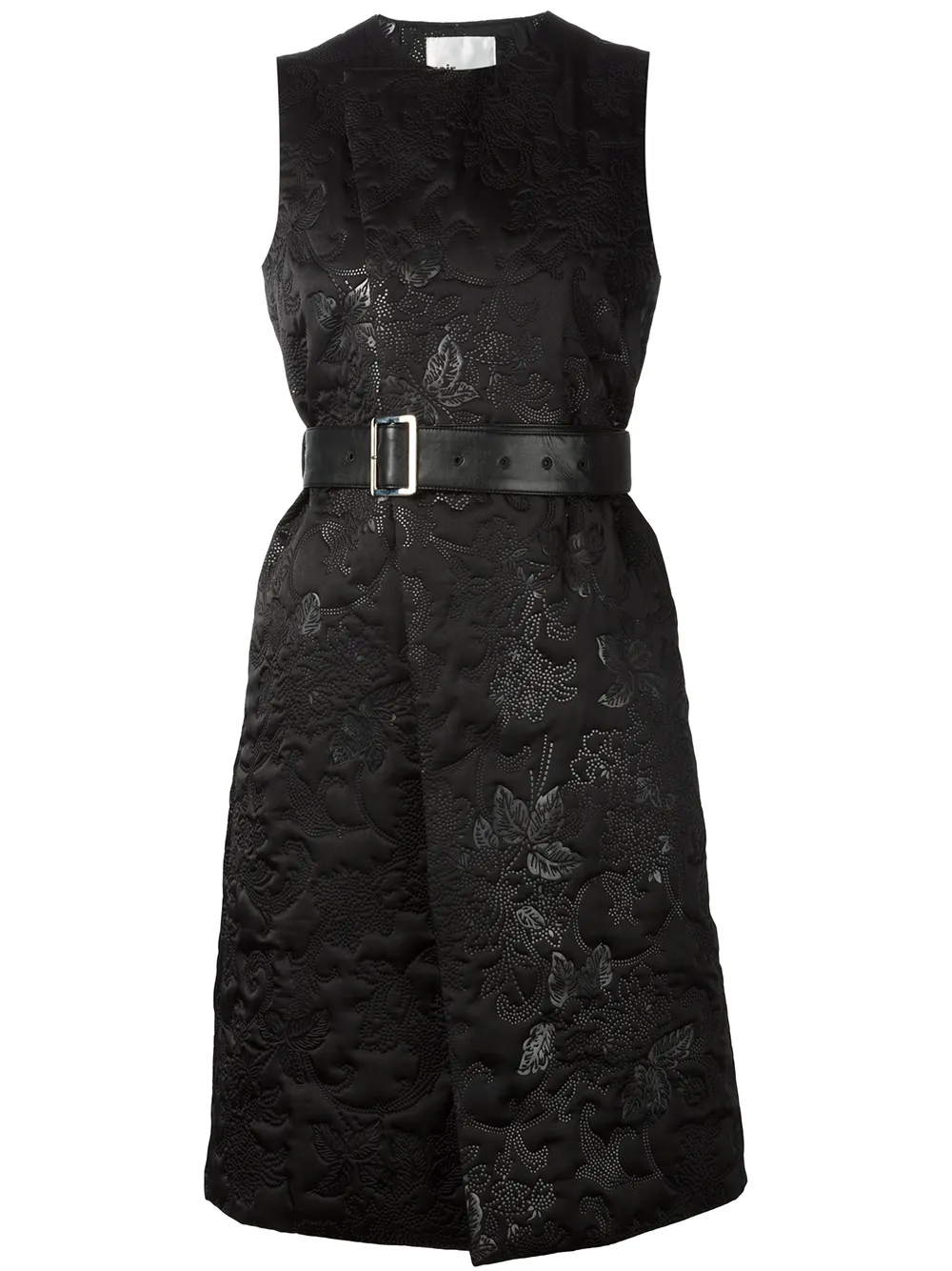 Noir Kei Ninomiya Sleeveless Belted Dress In Black