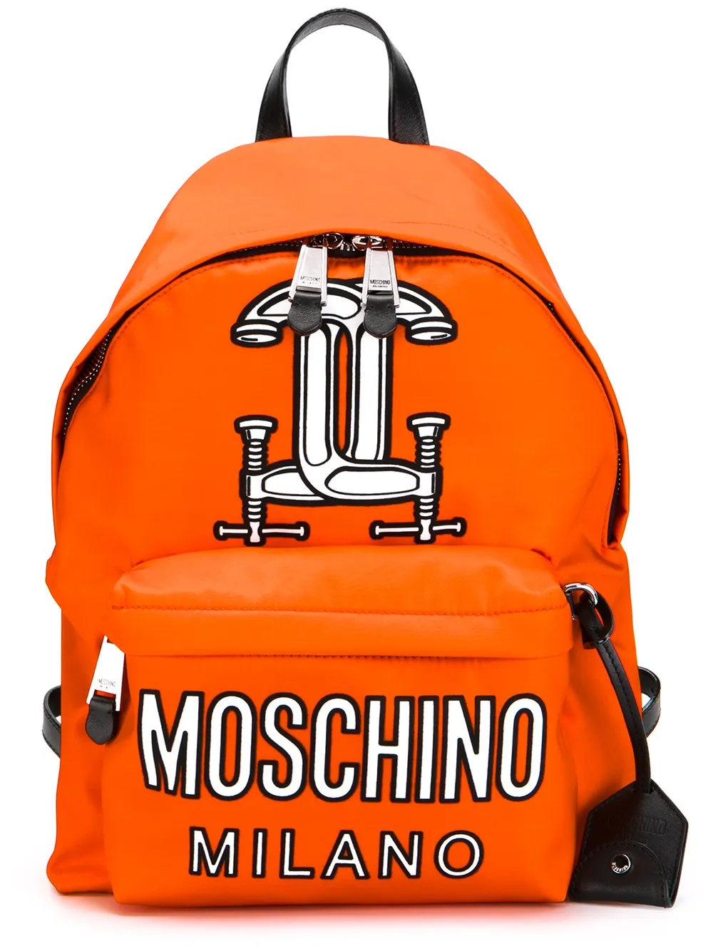 c型夹logo印花背包