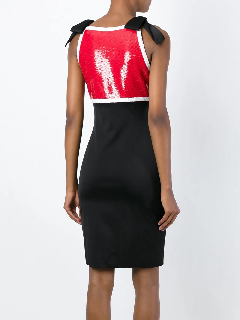 Moschino shop sequined cocktail dress Zwart