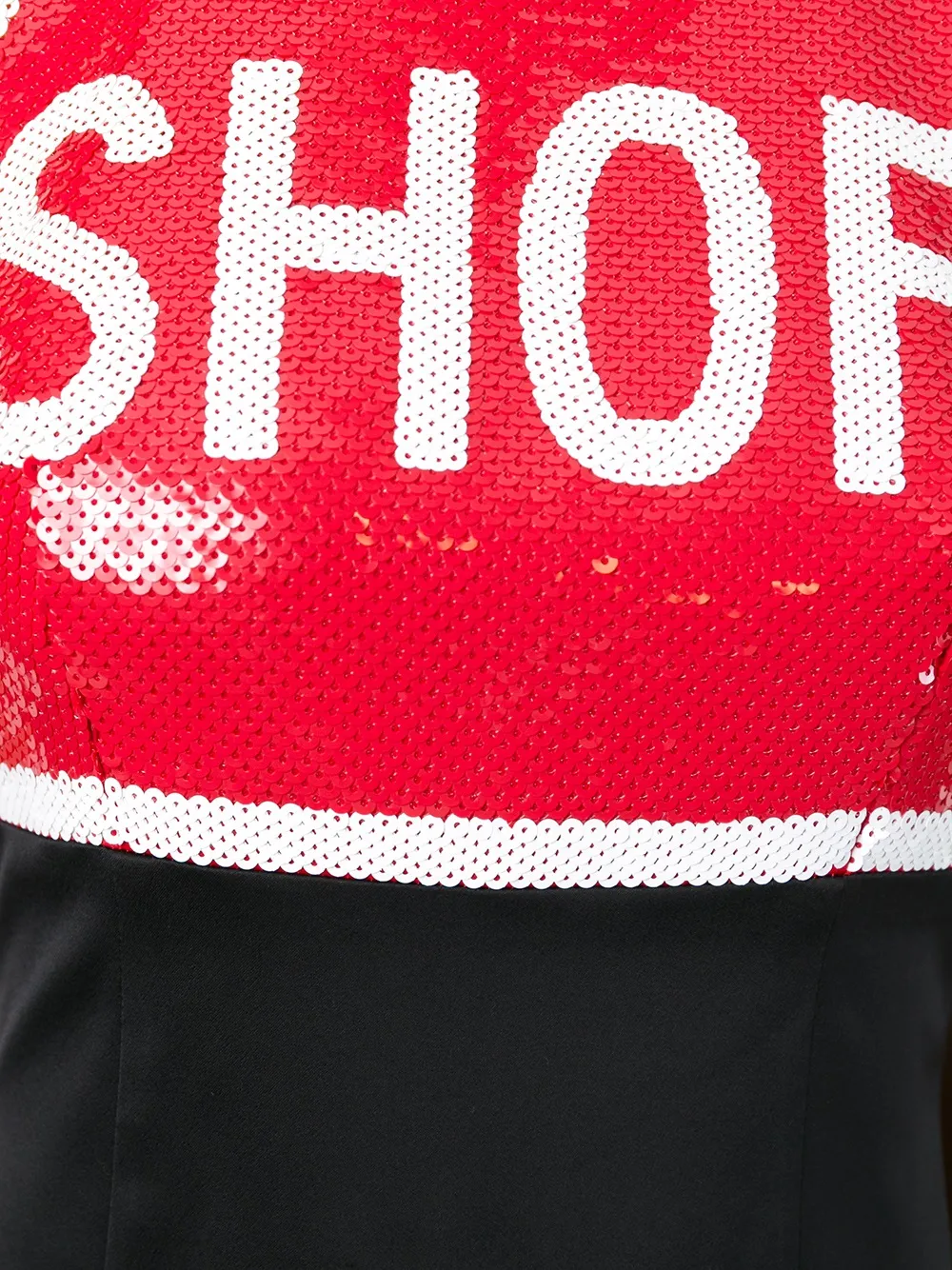 Moschino shop sequined cocktail dress Zwart