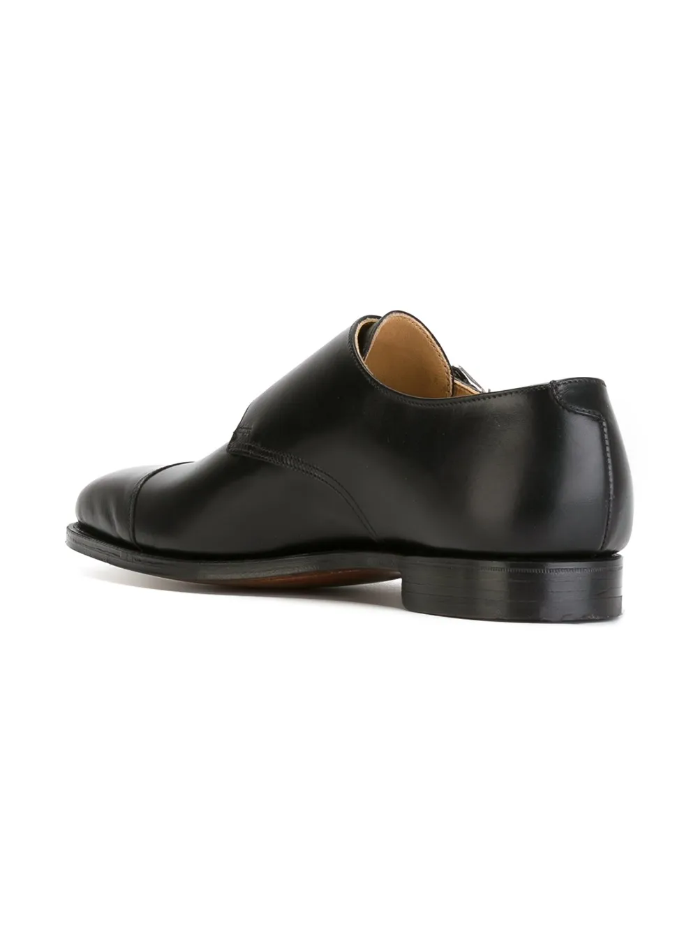 Crockett & Jones double buckle loafers Zwart