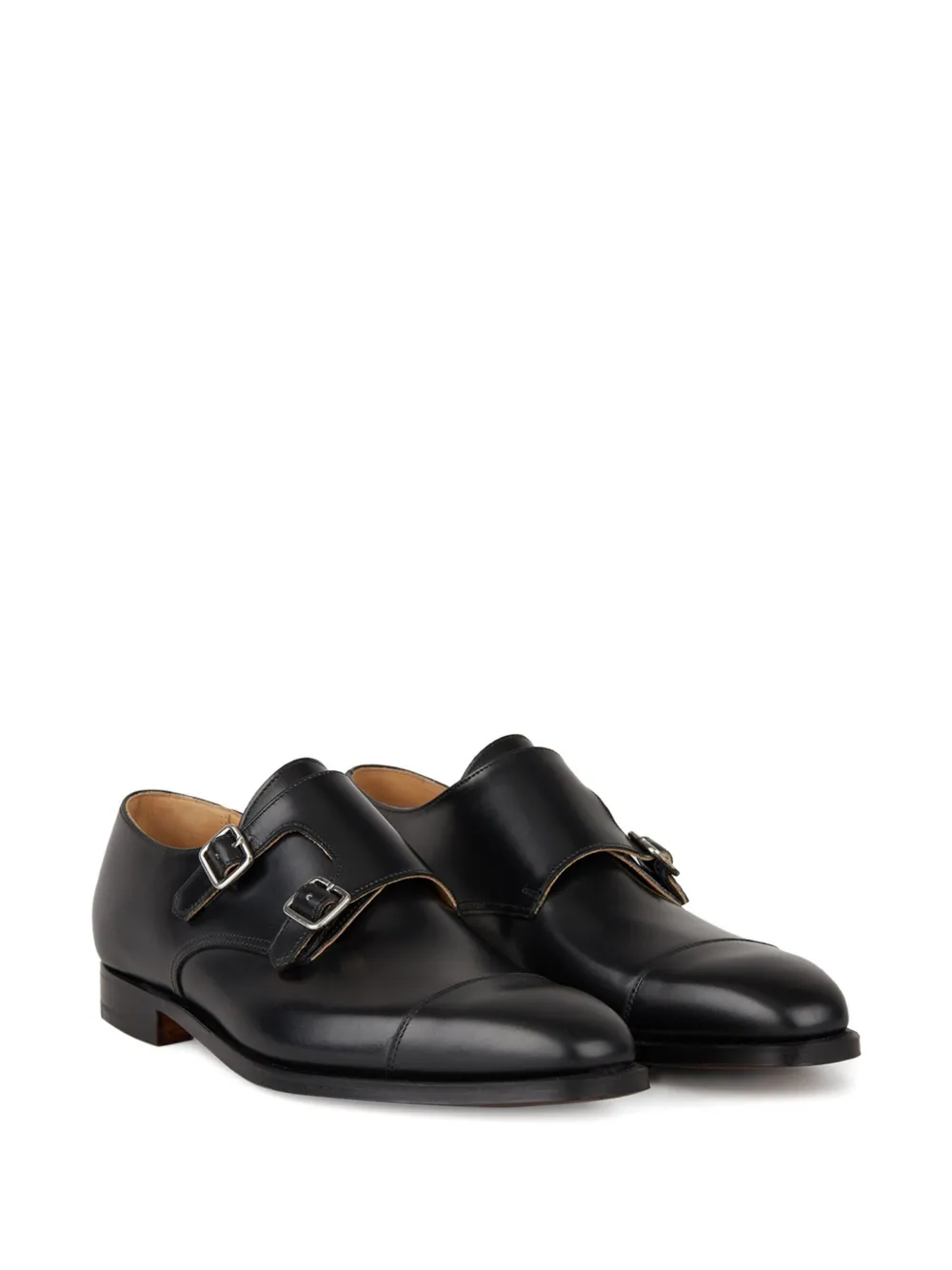 Crockett & Jones double buckle loafers - Zwart