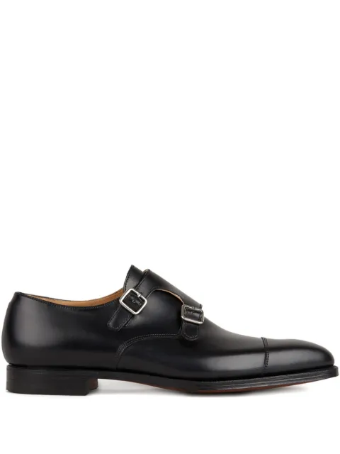 Crockett & Jones double buckle loafers