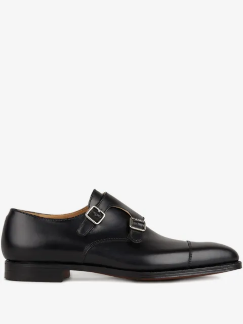 Crockett & Jones double buckle loafers